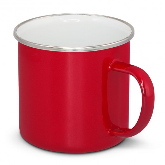 Cremorne Enamel Mugs red
